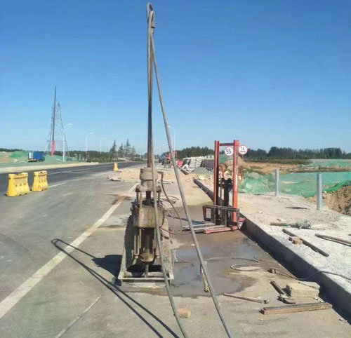 濉溪公路高聚物注浆加固